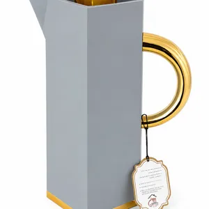 Princess Thermos  1 Liter Light Grey/Golden