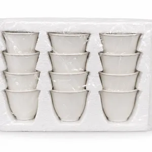 12 Pieces Coffee cup set- White