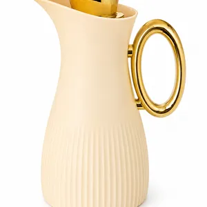 beige vacuum flask