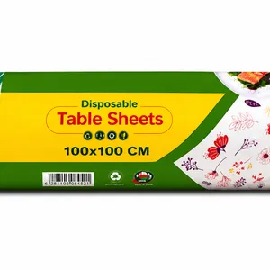 floral patterned disposable table sheet roll