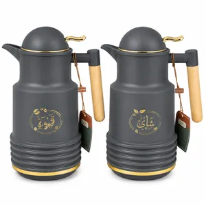 thermos set thermal flasks matte grey