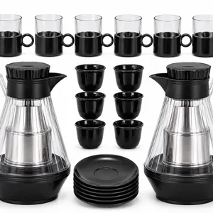 20-piece Turkish tea and coffee thermos service set