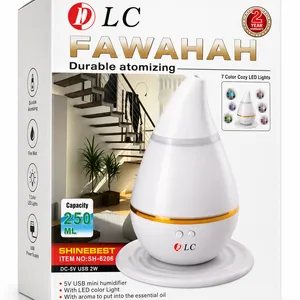 DLC Fawahah 250ml durable atomizing USB mini humidifier in white