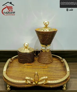 Golden wooden Bride set