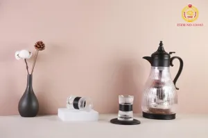 Thermos Coffee and Tea Cups Set Black/ 6 Pcs