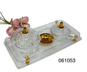 Transparent, Dates Serving with Gold Lid