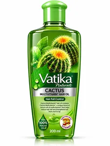 Vatika naturals multivitamin enriched cactus hair oil 200ml