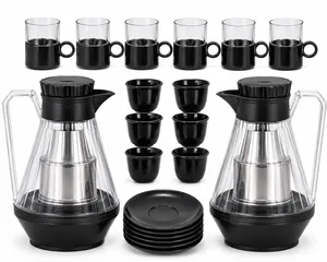 20-piece Turkish tea and coffee thermos service set